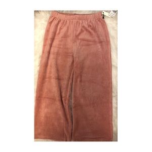 Velour Culotte Pants